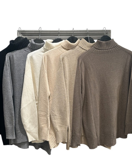 Rullekrave i Cashmere blend - Off white