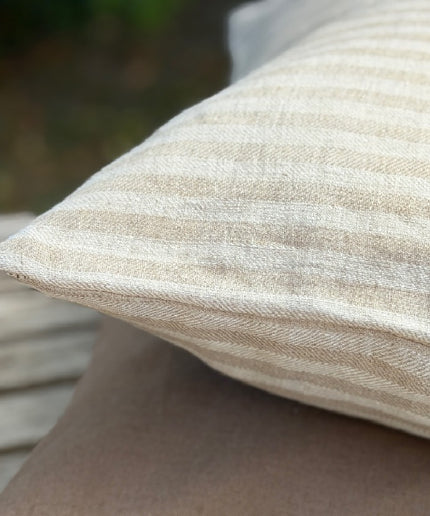 Beige og sand hør 60x60