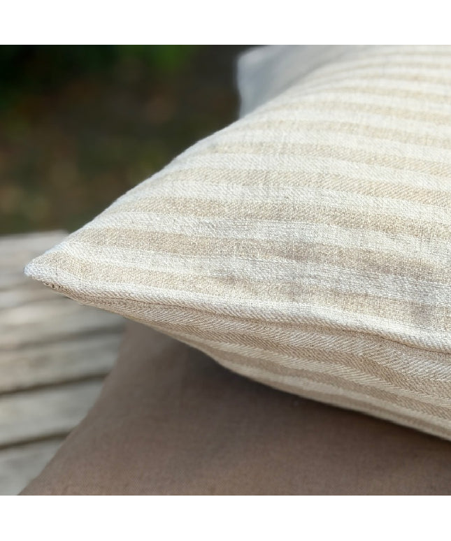 Beige og sand hør 60x60