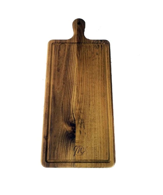 Rektangulært skærebræt - Teaktræ 28x38cm