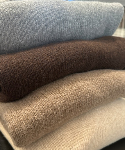 Merino uld strik - Brun