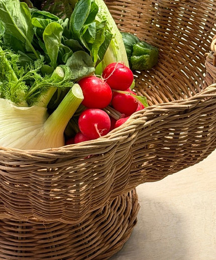 Flettet bowle på fod