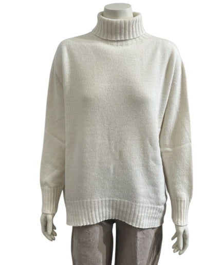 Rullekrave i Cashmere blend - Off white