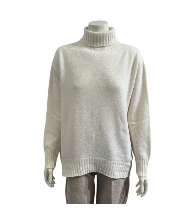 Rullekrave i Cashmere blend - Off white