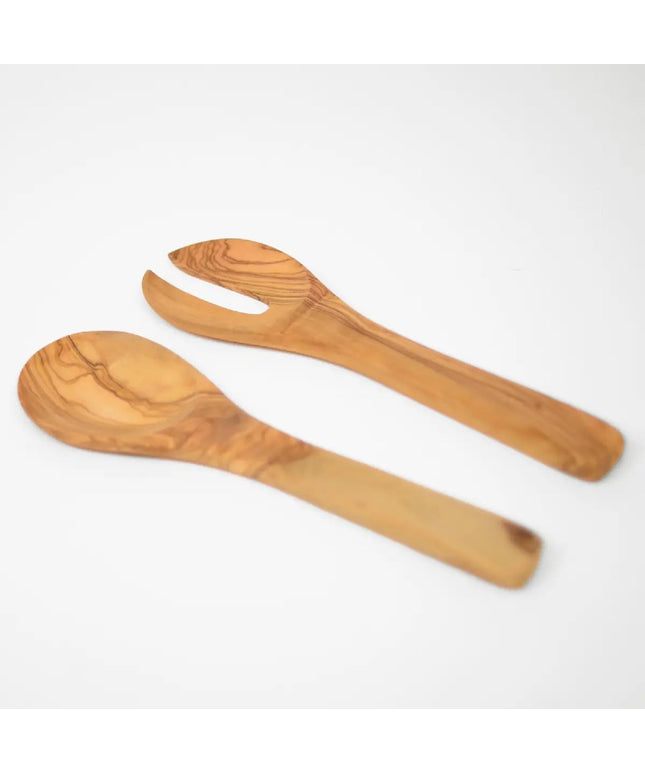 Salad cutlery in light horn