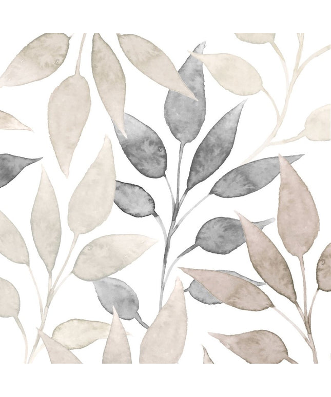 Scandic Leaves white papirservietter, 33x33 cm
