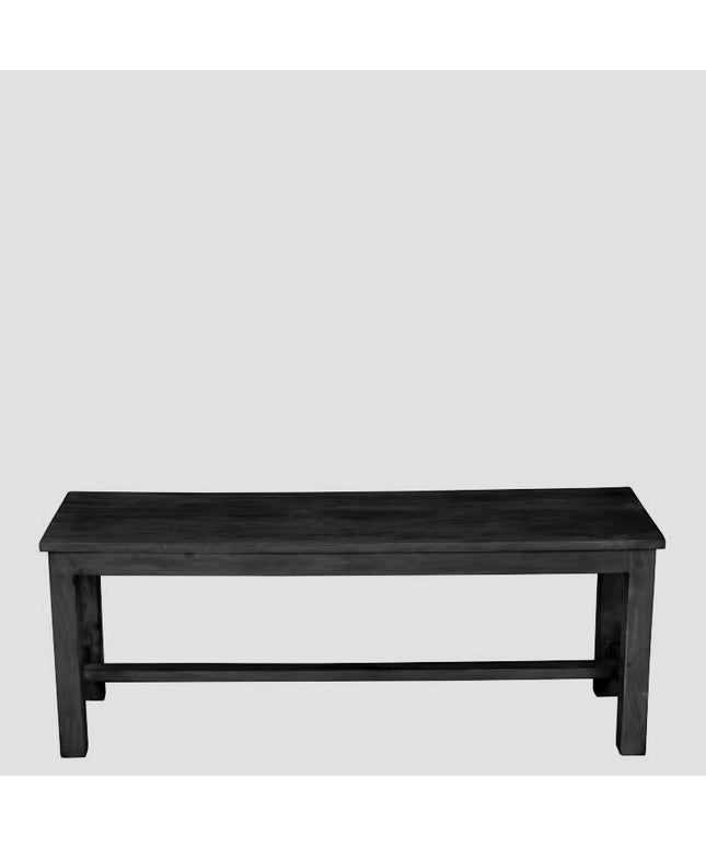 Bænk Sort TT261 - 130x30x47 cm