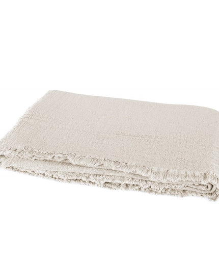 Sengetæppe beige