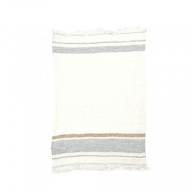 Throw 110x180 Oyster stripe