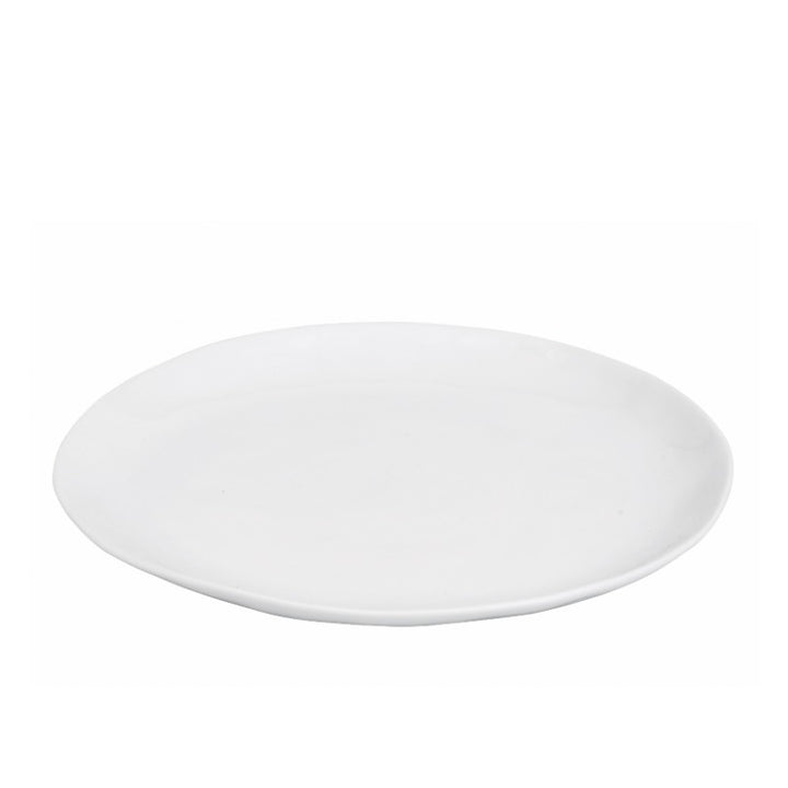Middagstallerken hvid Porcelino