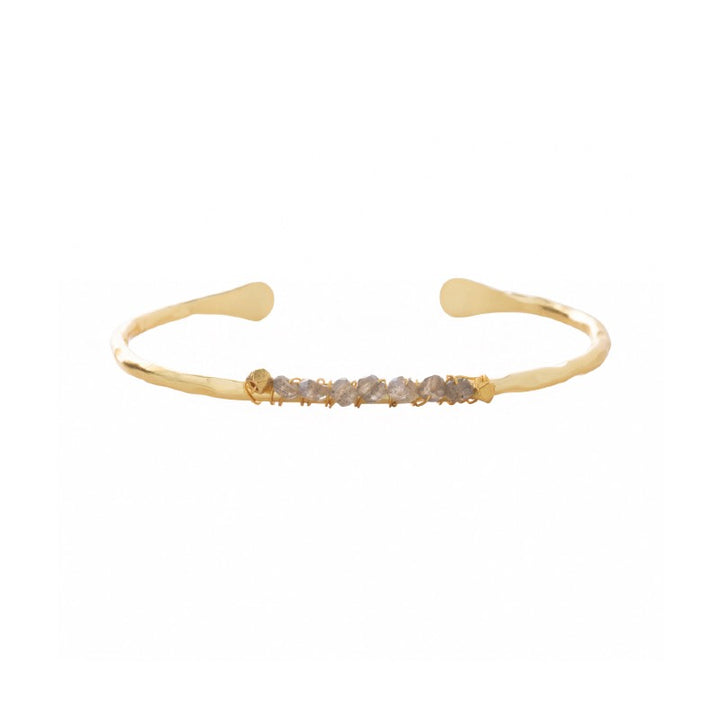 Devoted Labradorite Gold Bracelet