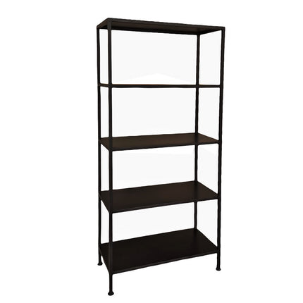 Metal reol 80x35x175 cm - Sort