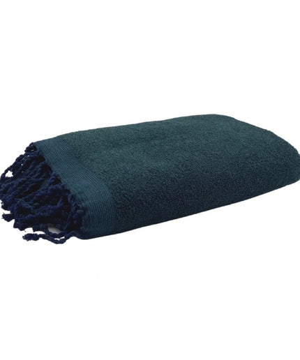 Petroleumsgrøn 100x200cm Hamam håndklæde, med frotté ensfarvet