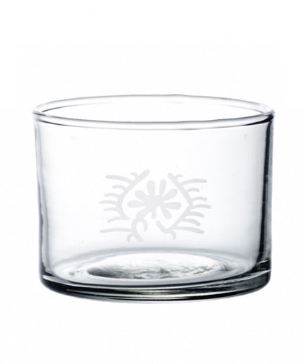 Glas med indisk tegn