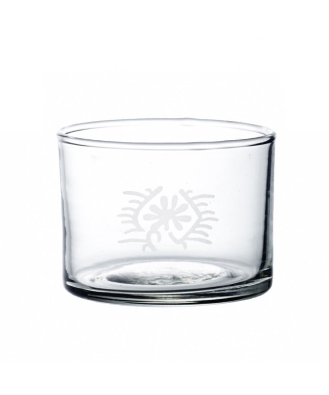 Glas med indisk tegn