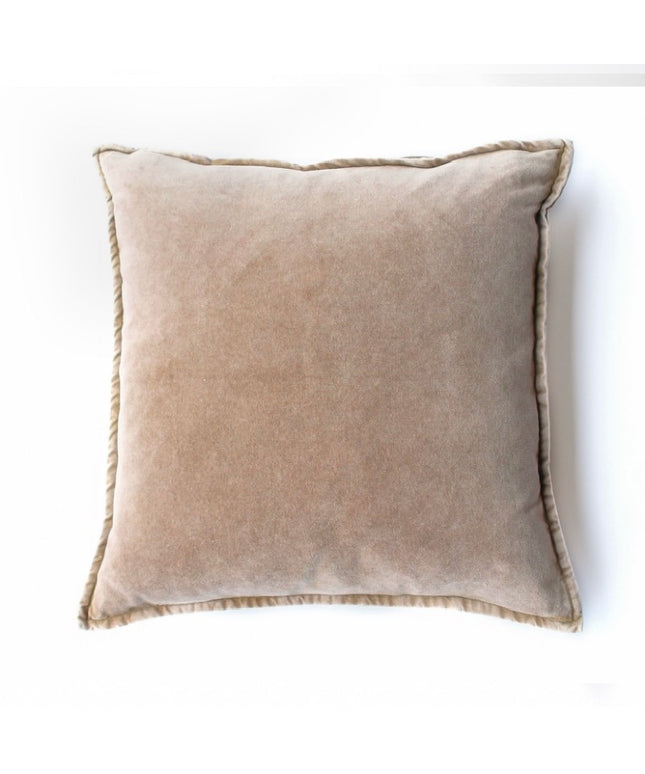 Velourpude gråbeige