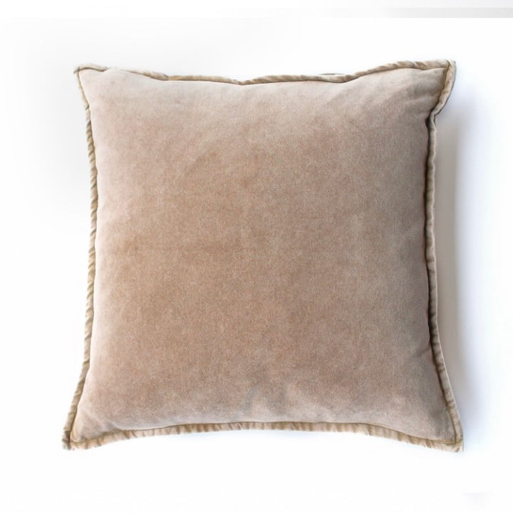 Velourpude gråbeige