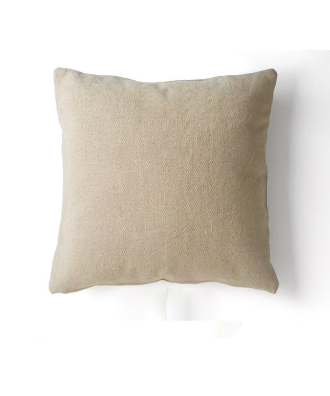 Håndvævet pudebetræk 50x50 cm - lys beige