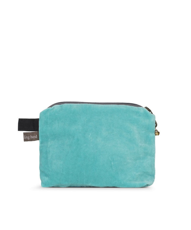 Velor wallet Small - Turquoise